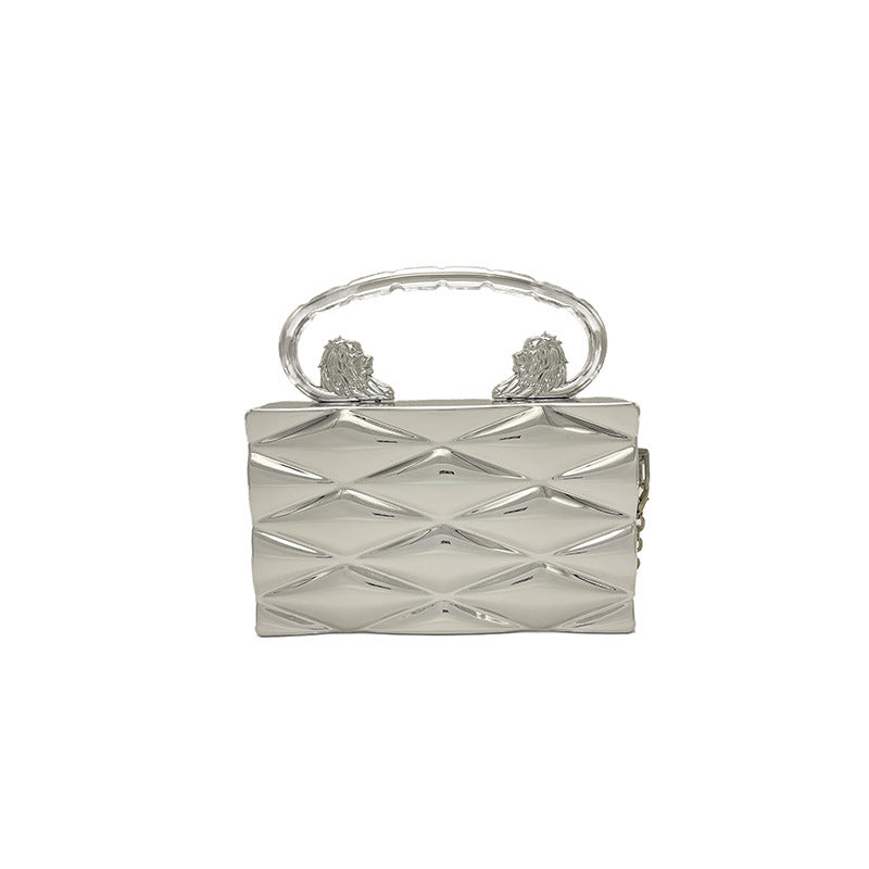 Retro Box Chain Crossbody Bag — runway angle