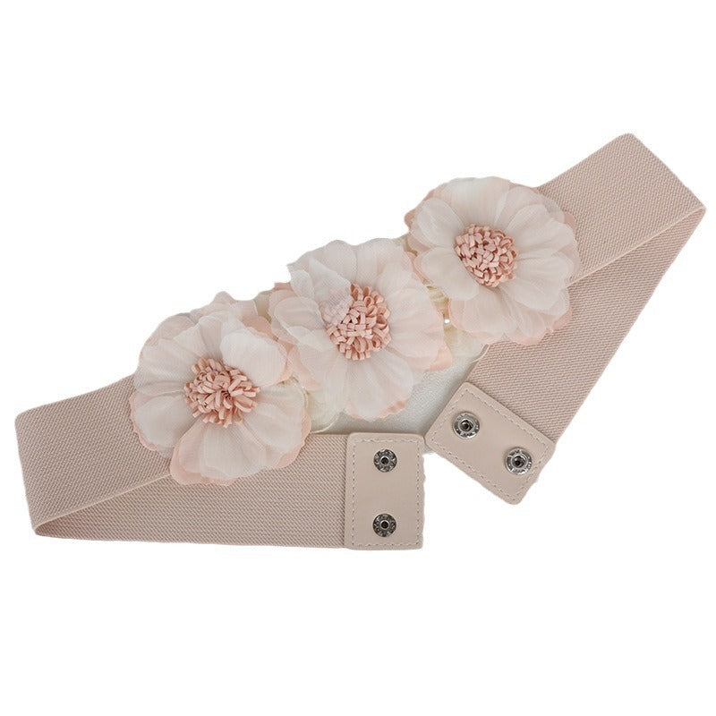 Elowen Pink Statement Waist Belt — back view