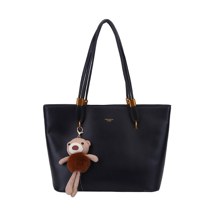 Classic Italian-Inspired Commuter Tote Bag — side view