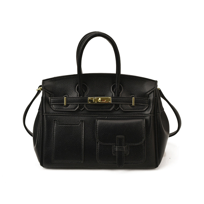 Large Italian-Inspired Capacity Tote Bag — side view