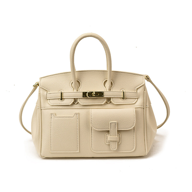 Large Italian-Inspired Capacity Tote Bag — runway angle