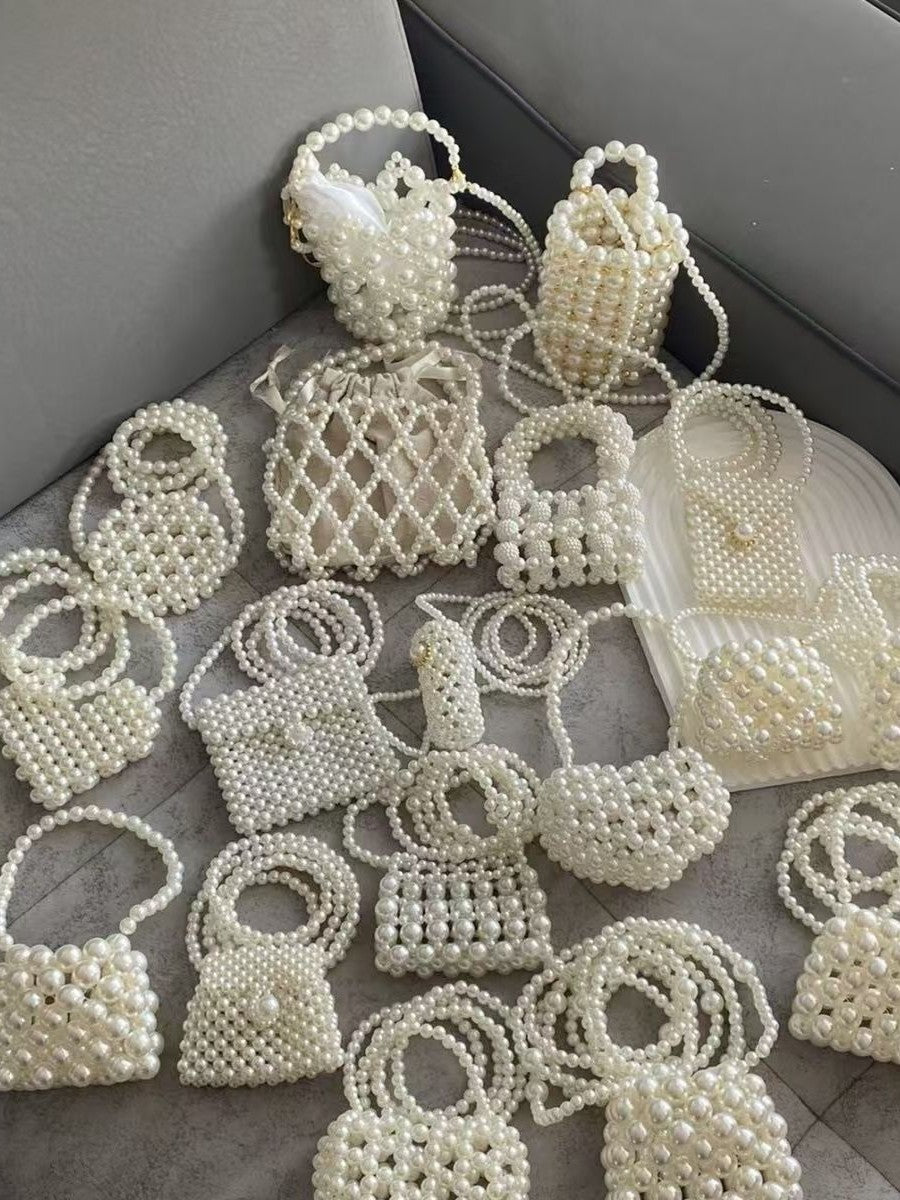 Pearl Italian-Inspired Mini Coin Purse — full length