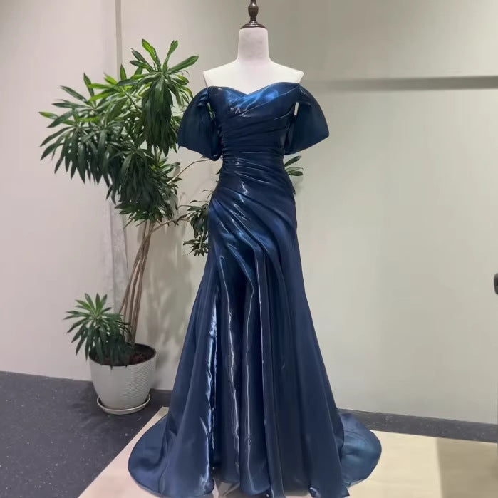 Ariadne One-Shoulder Floor-length Wedding Gown — styled look