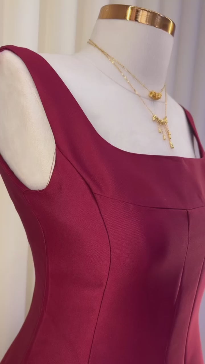 Celine Bloom High-Waist Midi Dress