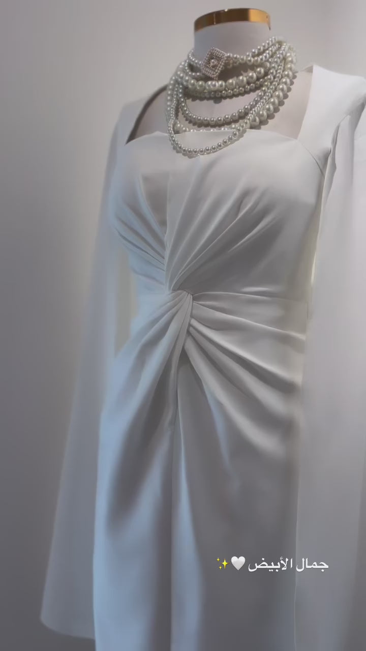 High-End Hostess Dress with Regal Drapin