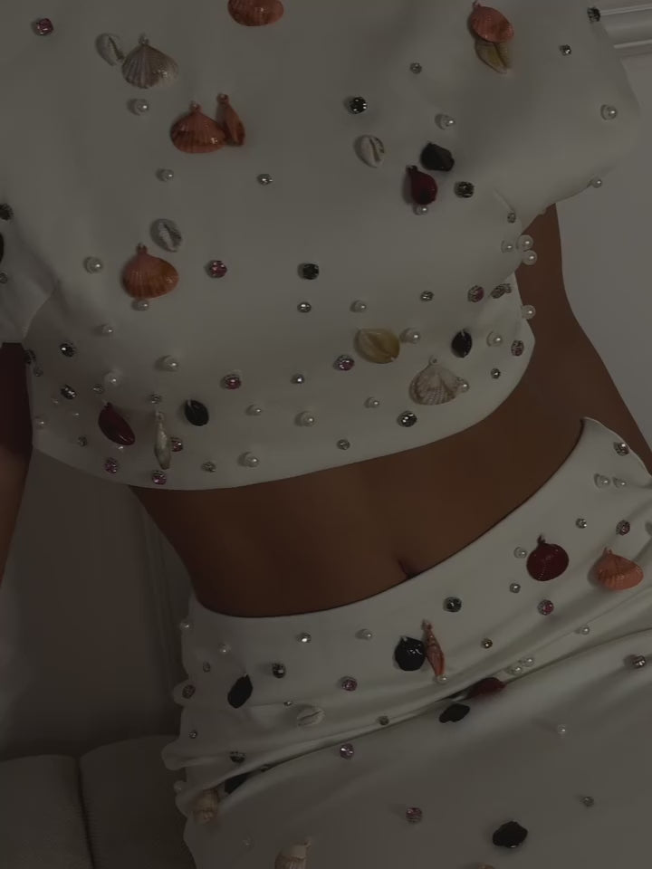 Gemstone Gala TwoPiece Column Gown