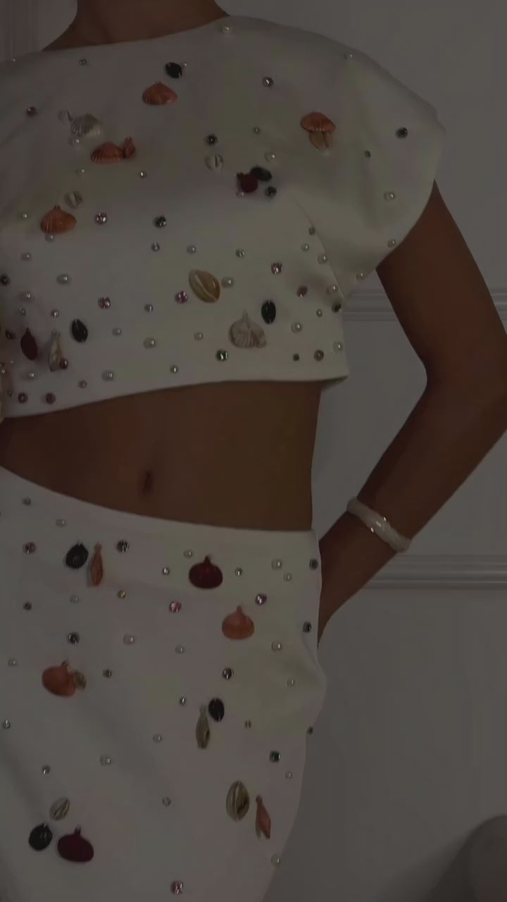 Gemstone Gala TwoPiece Column Gown