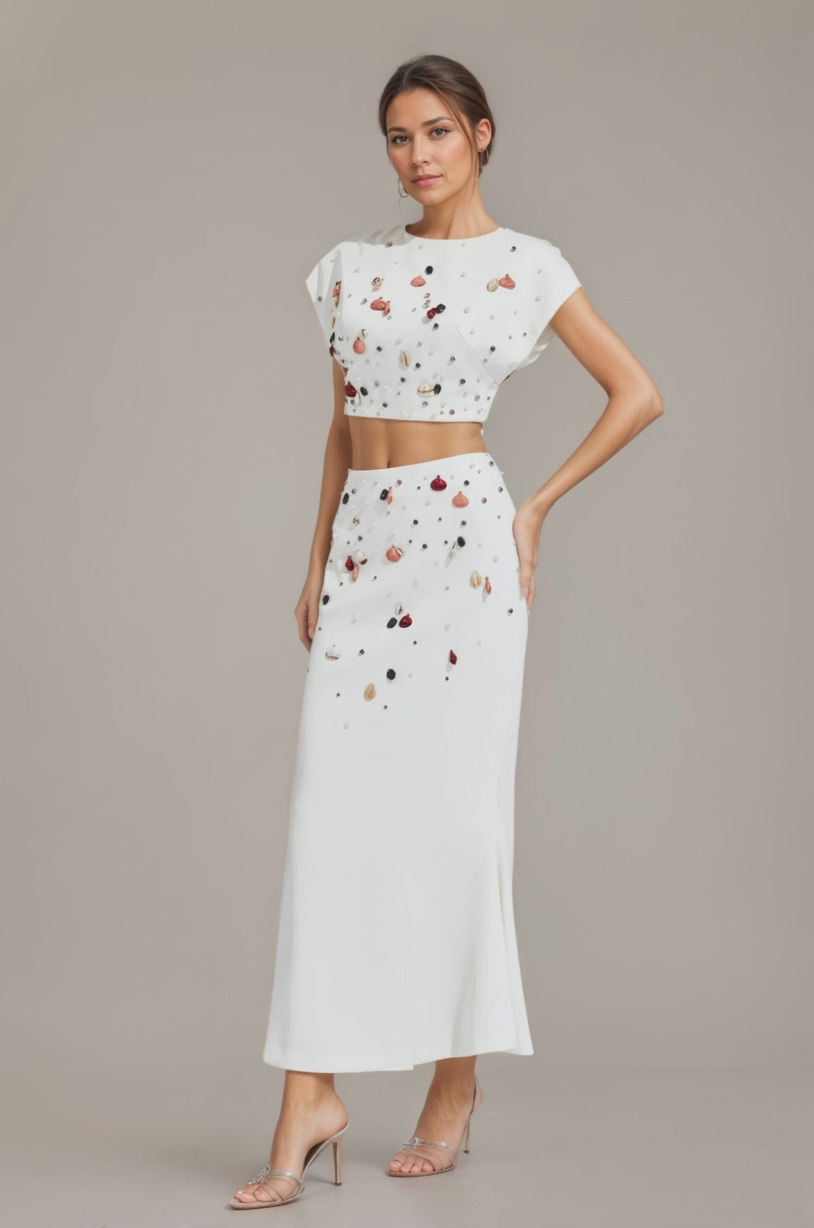 Gemstone Gala TwoPiece Column Gown