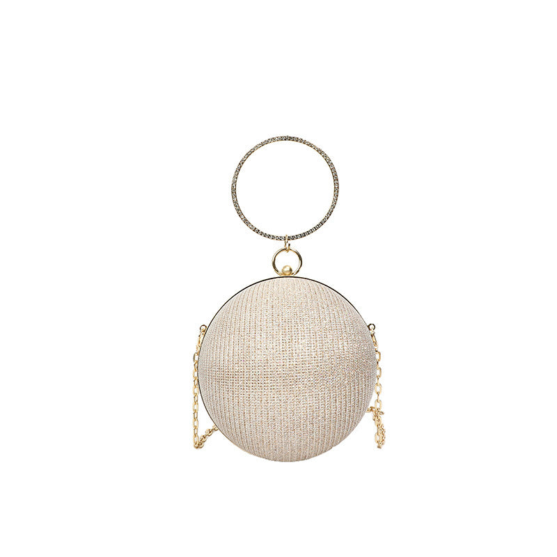 Shimmer Mini Sphere Chain Bag — close-up detail