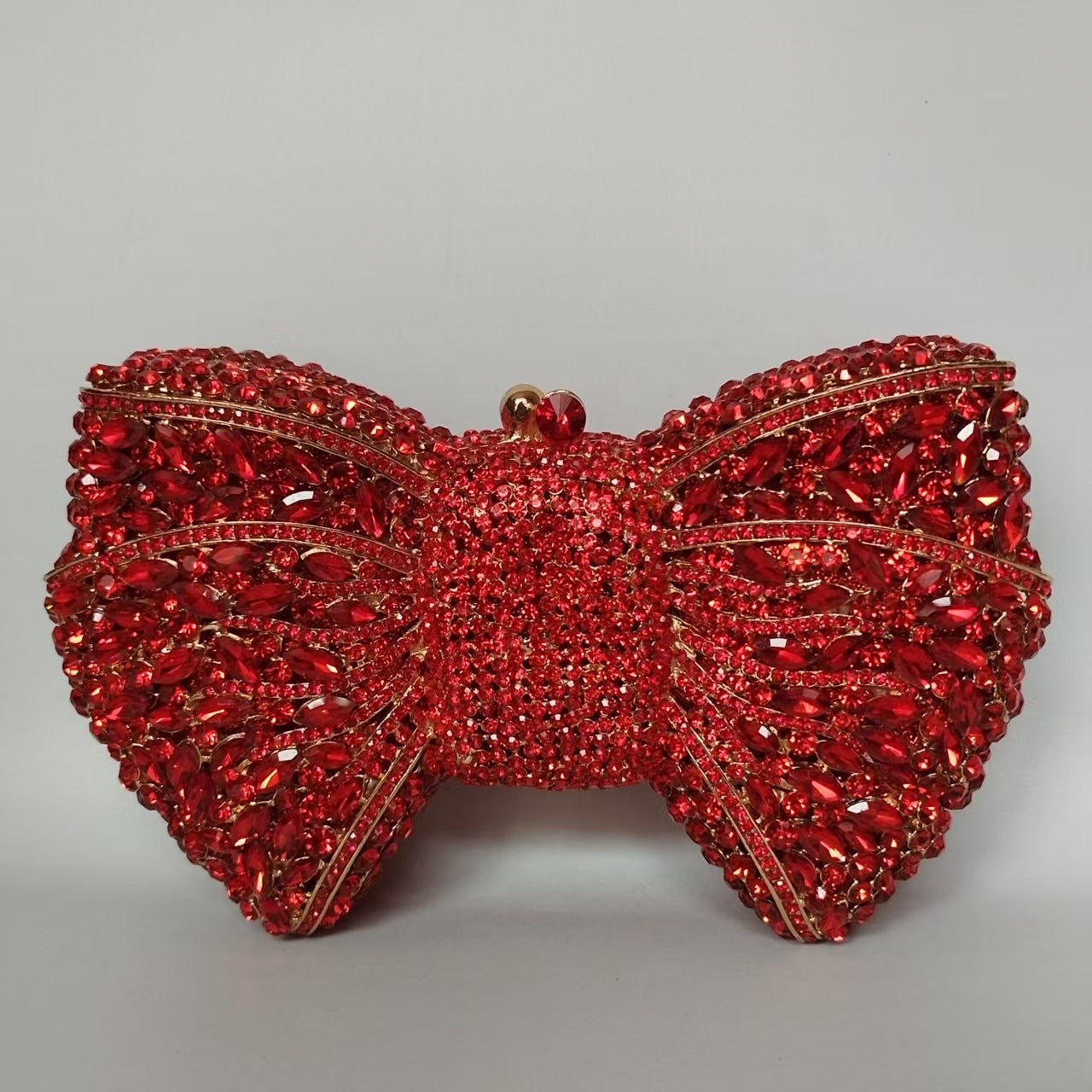 Rhinestone Bow Crystal Wedding Clutch — color reference