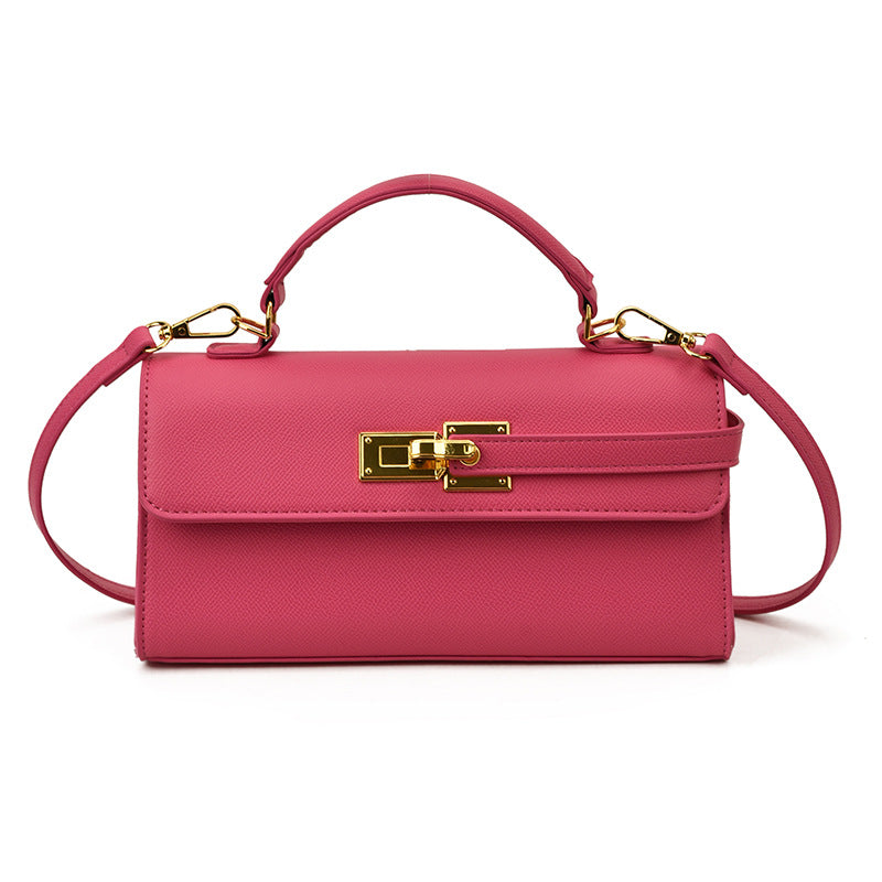 Structured Mini Square Bag — neckline detail