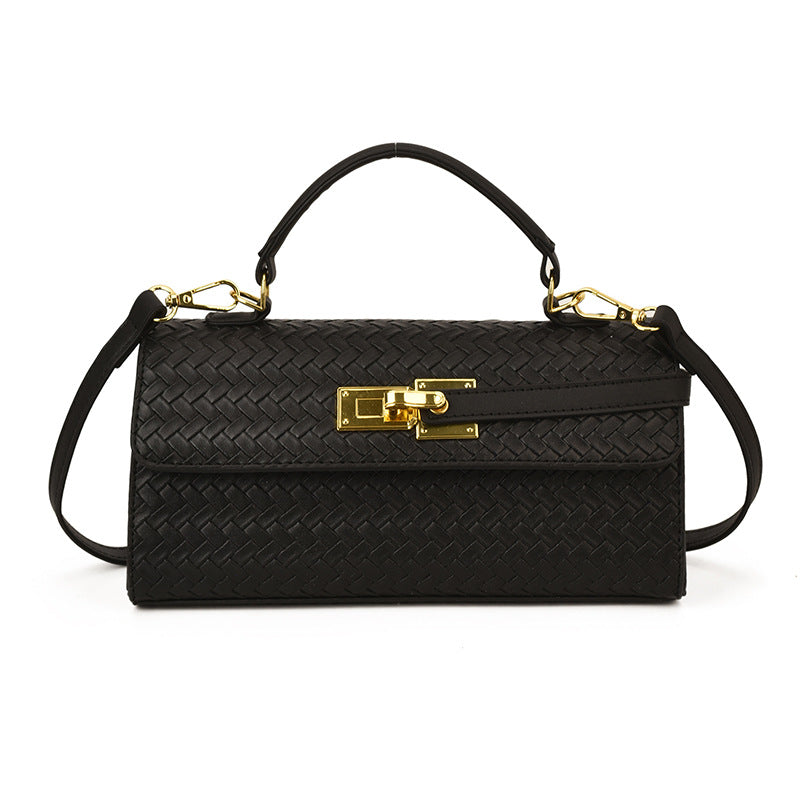 Structured Mini Square Bag — hem detail