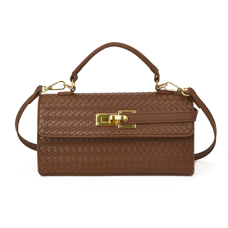 Structured Mini Square Bag — trim detail