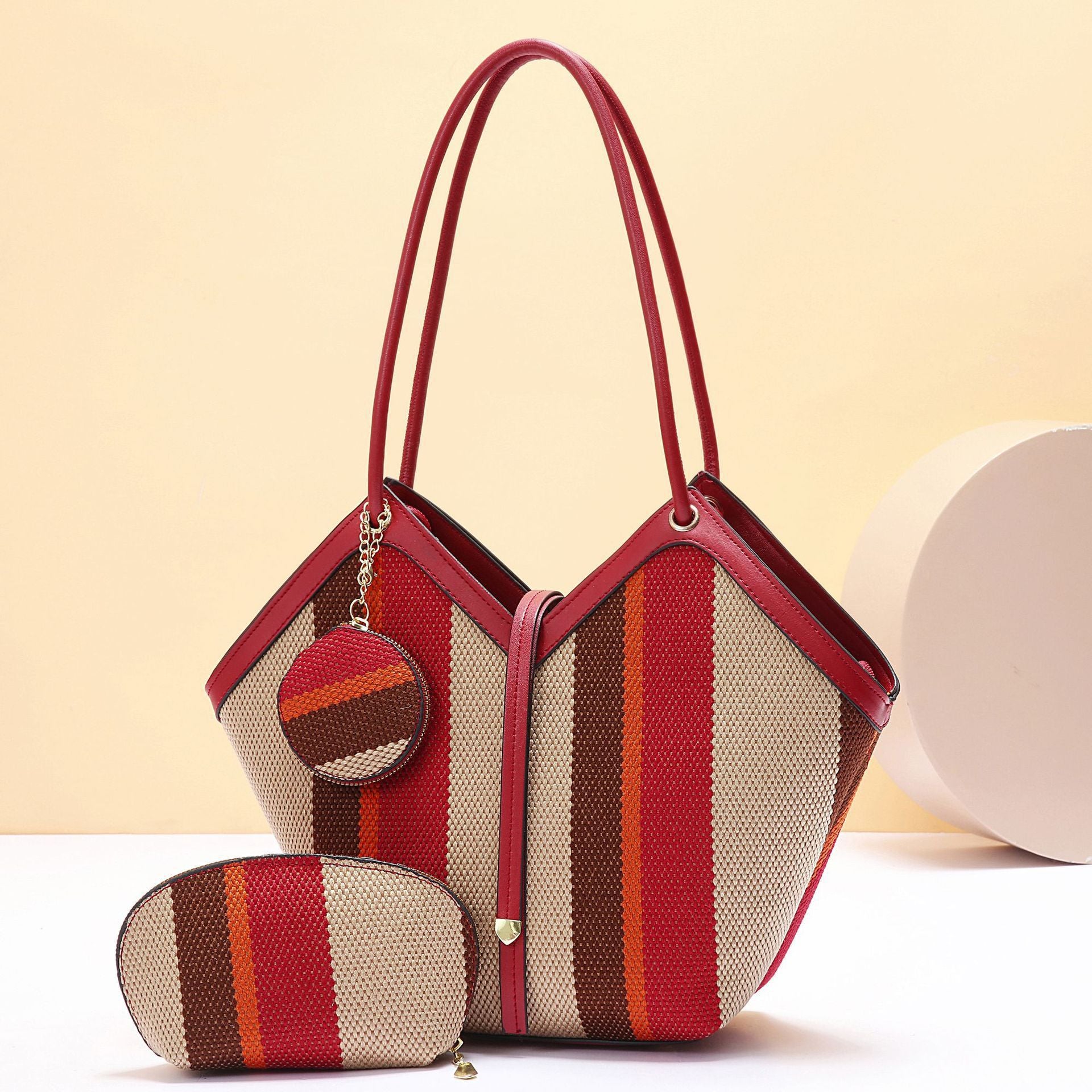 Colour Italian-Inspired Block Tote Handbag — styled look