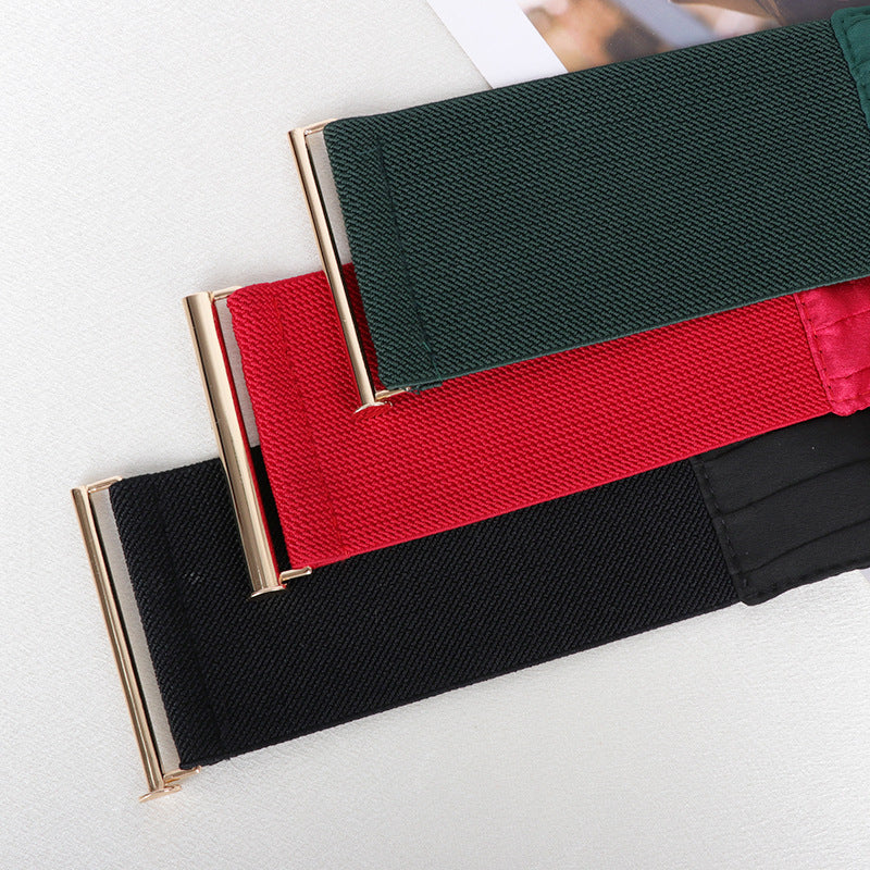 Leonie Black Statement Waist Belt — styled look