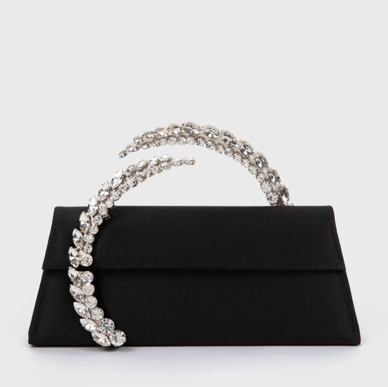 Theia Hardware-Detailed Evening Clutch — front view