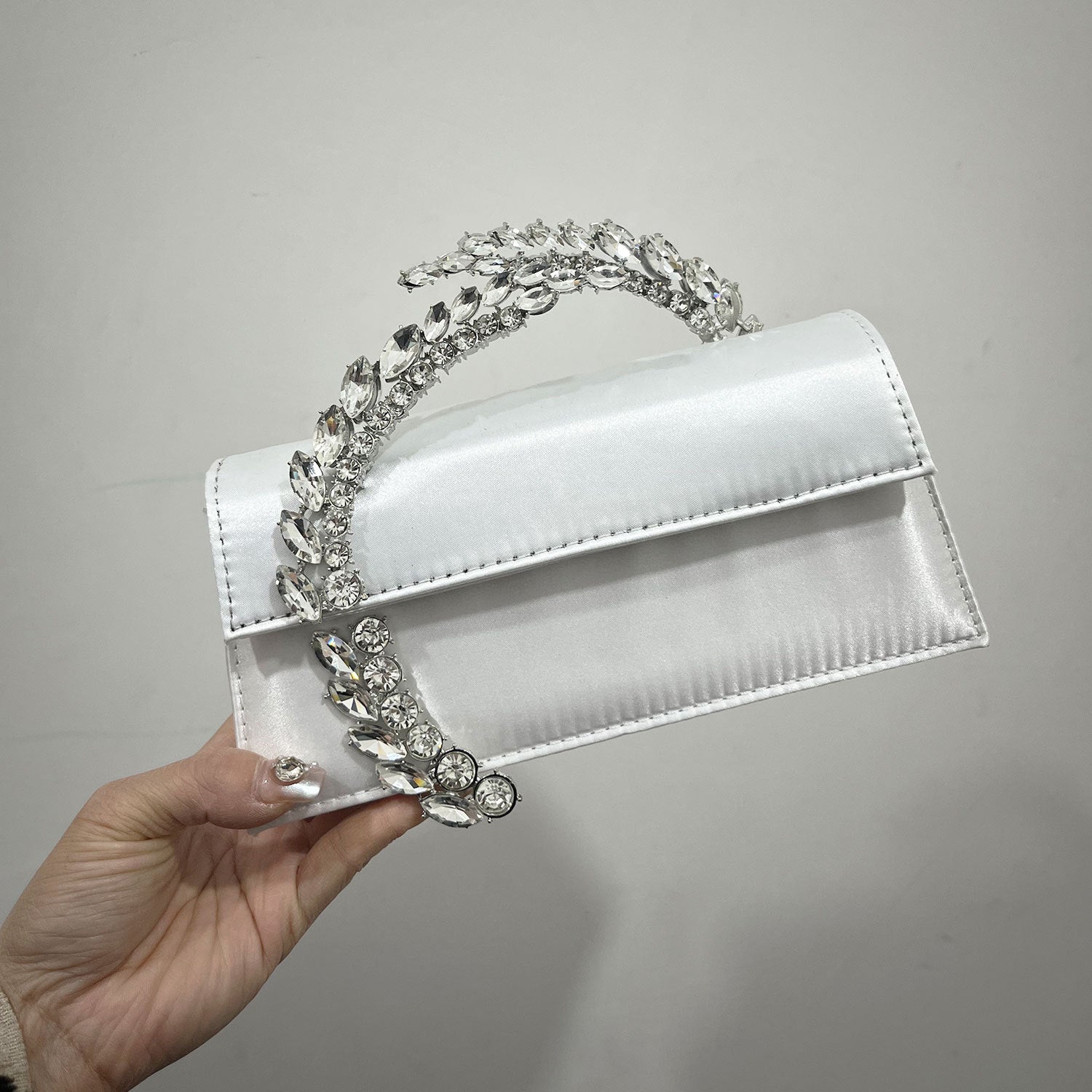 Theia Hardware-Detailed Evening Clutch — silhouette