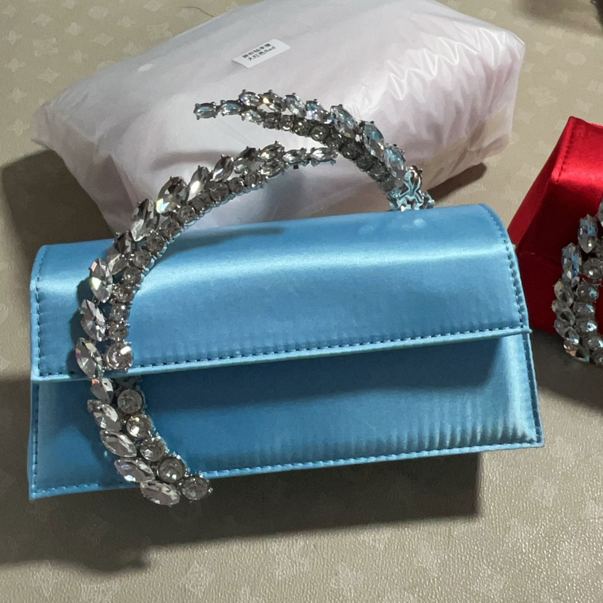 Theia Hardware-Detailed Evening Clutch — front view